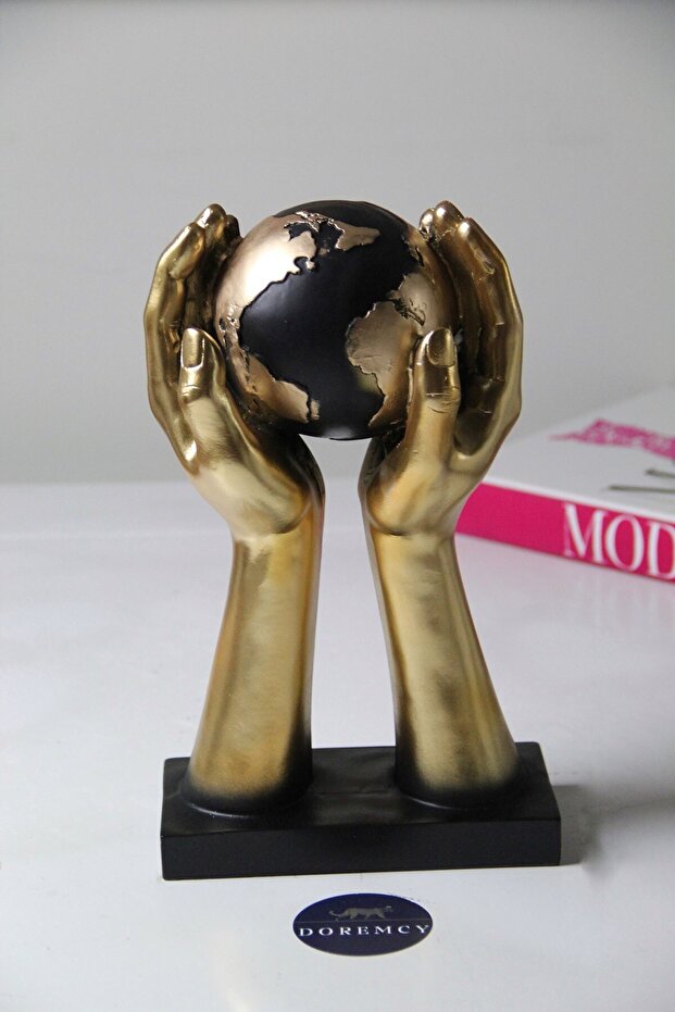 Elde Küre Altın Polyester Biblo - 1