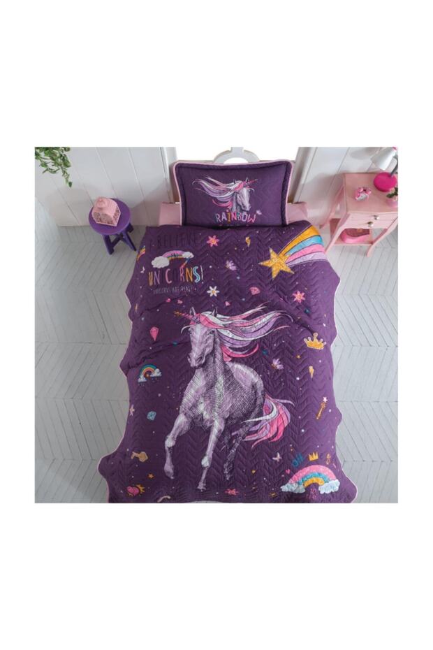 Tek Kişilik Ranforce Yatak Örtüsü Rainbow - 1