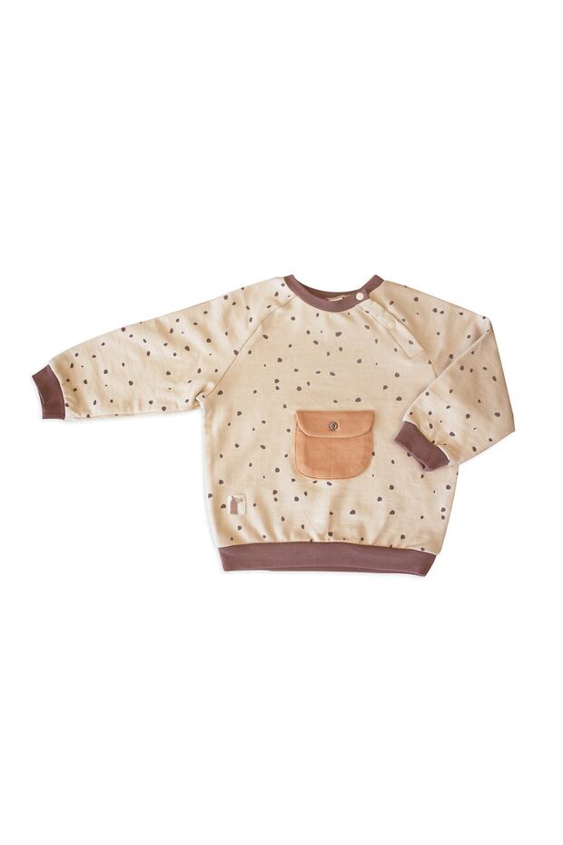 Organik Semolina ‘ırregular Dots’ Cepli Eşofman Üstü - 2