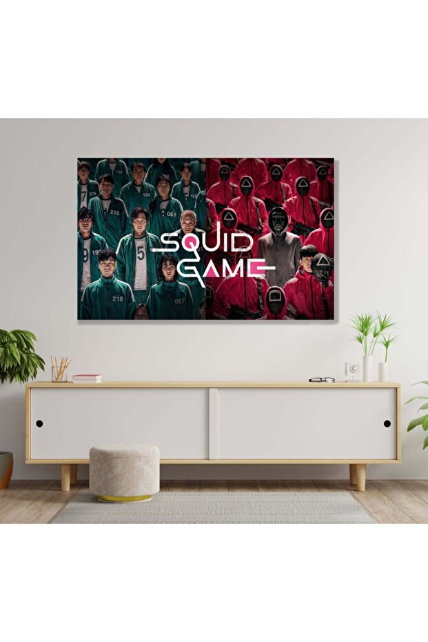 Squid Game Şekiller Kanvas Tablo - 2