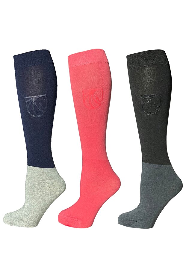 جوارب ركوب الخيل 3 قطع (رقيقة) - 1