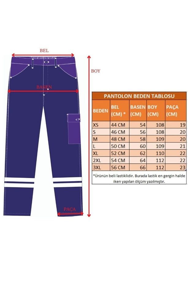 İş Pantolonu Kışlık Klasik Model 7-7 Kumaş - 6