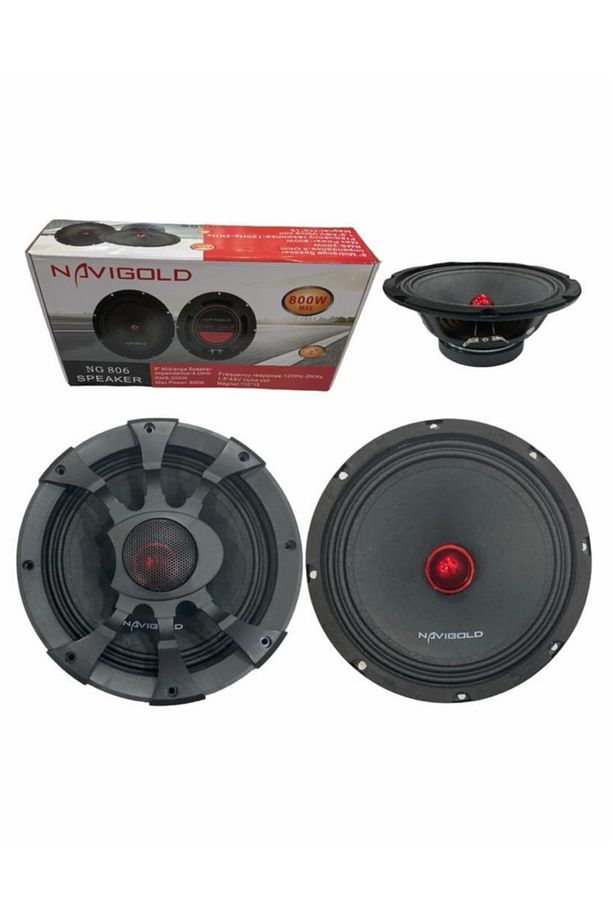Ng806 20 Cm 800 Watt 200 Watt Rms Midrange Hoparlör 2 Adet Amfi Uyumludur - 1