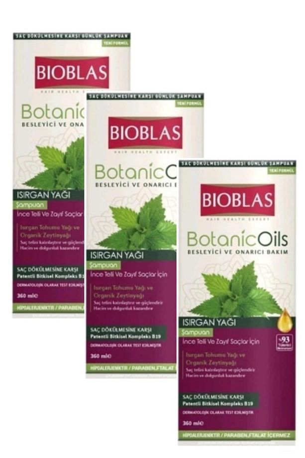 Organic Oils Şampuan 360 Ml Isırgan Yağı X 3 Adet - 1