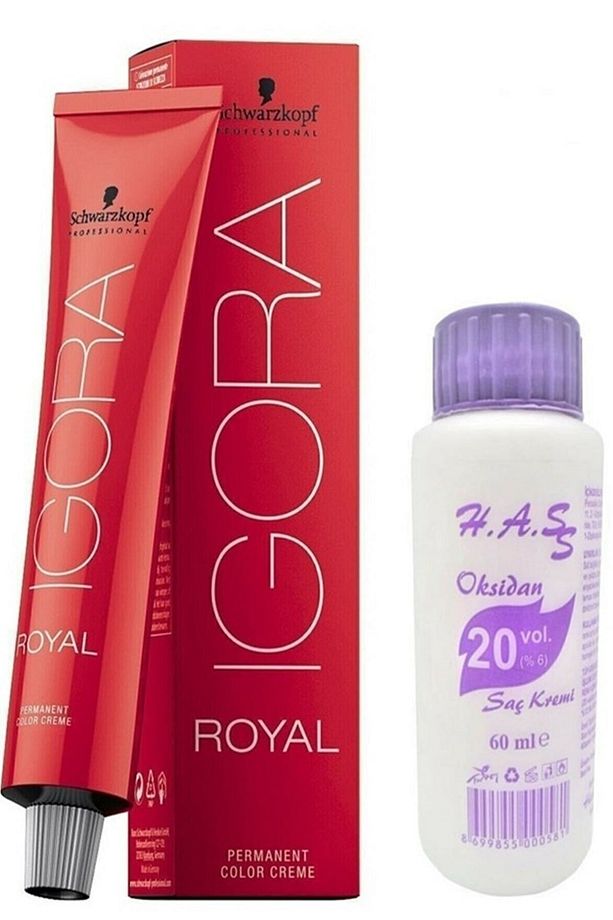 Igora Royal Saç Boyası 6-77 Koyu Kumral Yoğun Bakır 60 Ml + Mini Oksidan 20 Volüm - 1