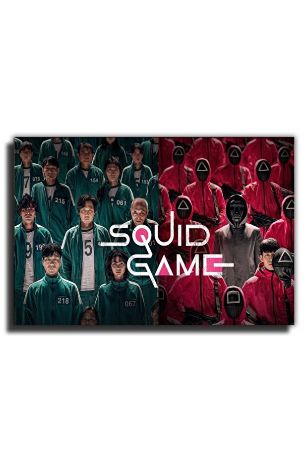 Squid Game Şekiller Kanvas Tablo - 5