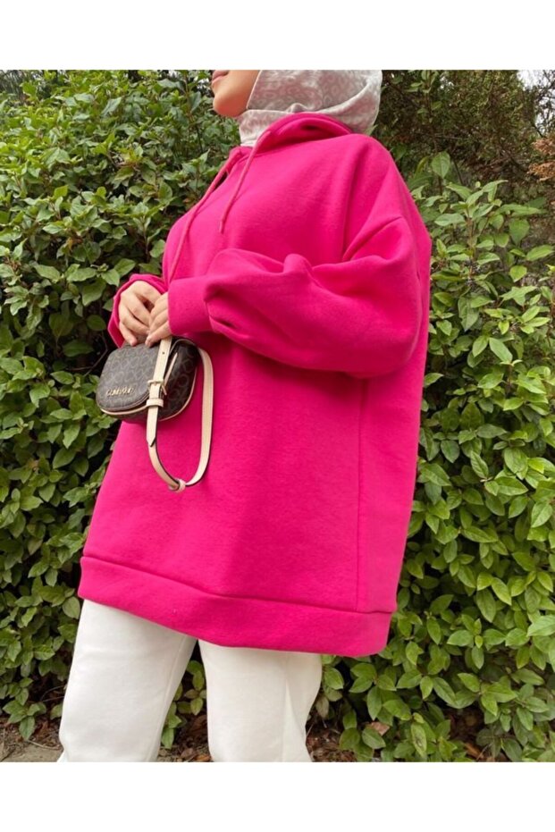 Oversize Şardonlu Sweat - 1