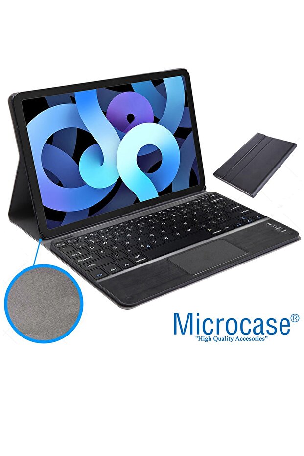 Ipad Air 4.nesil 10.9 Inch 2020 Bluetooth Touchpad Klavye + Bluetooth Mouse + Standlı Kılıf - Bkk7 - 2