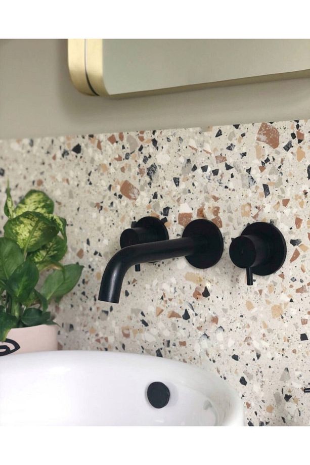 Terrazzo Desenli Kendinden Yapışkanlı Folyo 65x100 Cm - 1