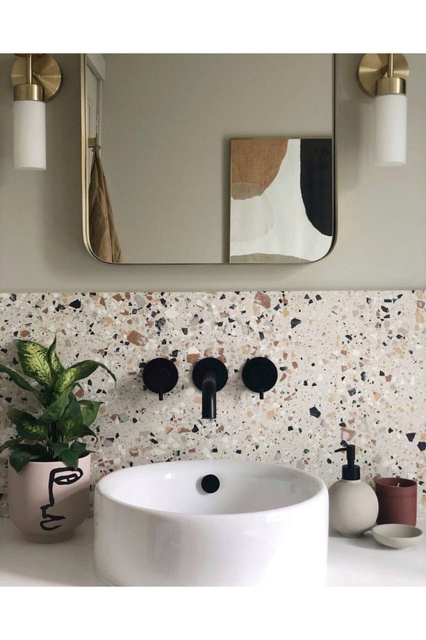 Terrazzo Desenli Kendinden Yapışkanlı Folyo 65x100 Cm - 2