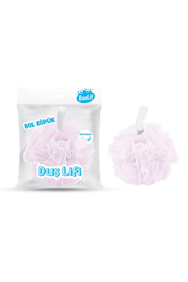 Banlif Pompom Bath Loofah 30gr Pink