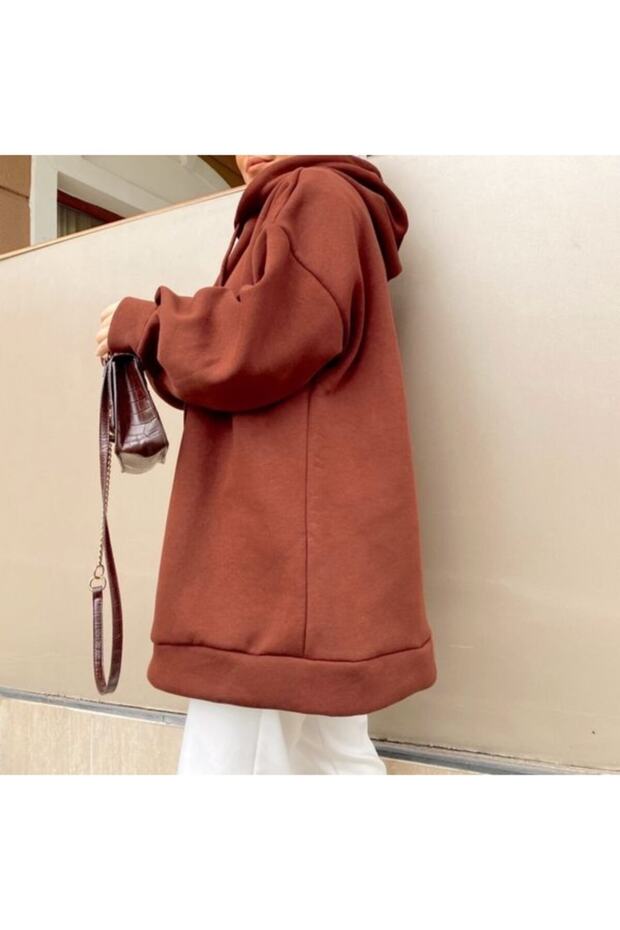 Oversize Şardonlu Sweat 1003 - 3