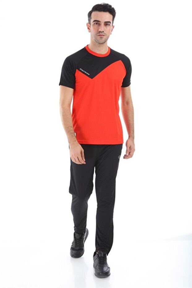 Unisex Siyah Space Basic Antrenman T-Shirt - 2