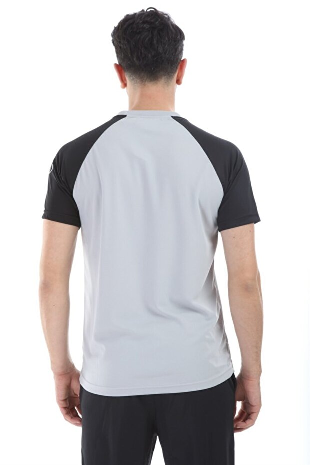 Unisex Gri Space Basıc Antrenman T-shırt - 4