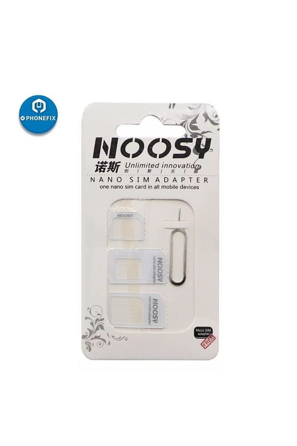 Nano Sim Kart Adaptörü Ve Dönüştürcü 3 Aparat 1 Iğne 4'lü Set - 2