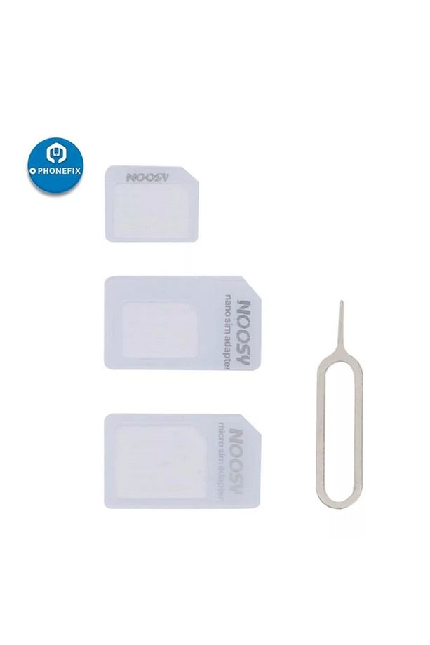 Nano Sim Kart Adaptörü Ve Dönüştürcü 3 Aparat 1 Iğne 4'lü Set - 6