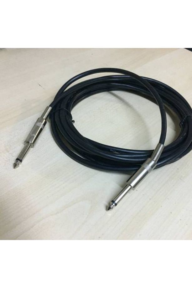 5 Metre Kaliteli Mono 6.3mm To 6.3mm Amfi Kablosu 6.3mm Çivi Jak - 2