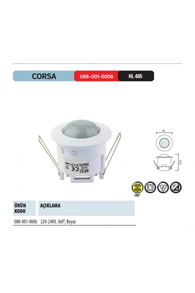 Corsa Sıva Altı Sensör 360 Derece Ücretsiz Kargo - 1