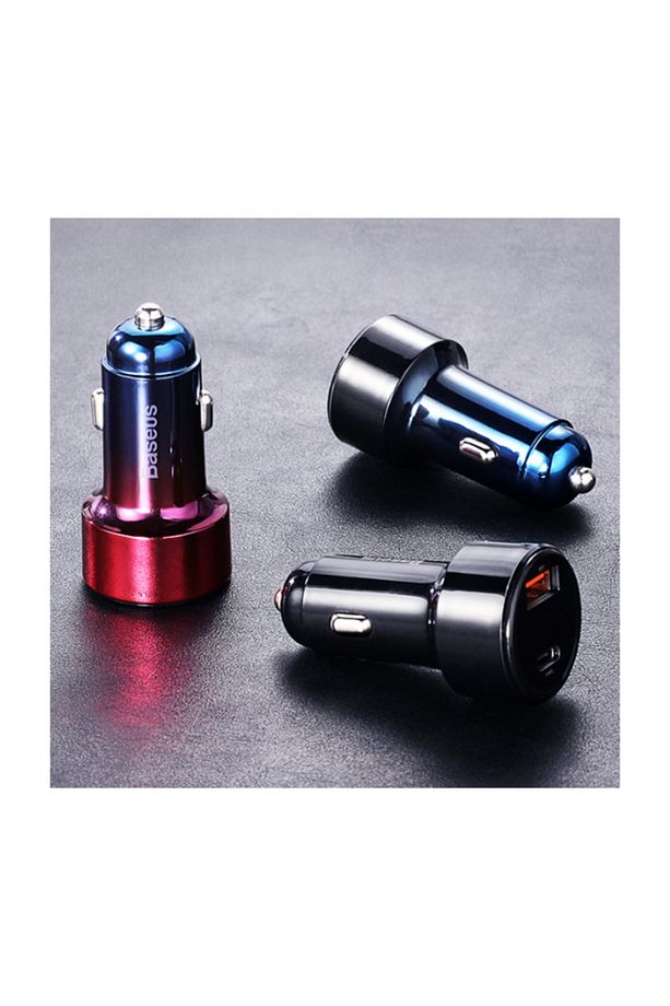 Orjinal Araç Şarj Başlık 45w Hızlı Şarj 4.0,3.0 1 Type C+usb Pps Araç Şarj Başlık Ultra Hızlı - 3