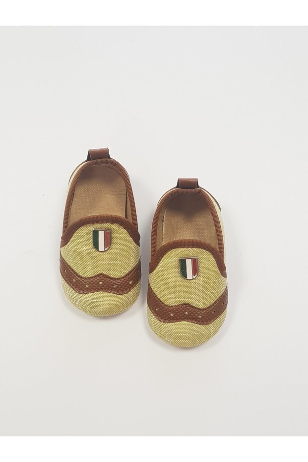 Boy's Green Luxury First Step Baby Booties
