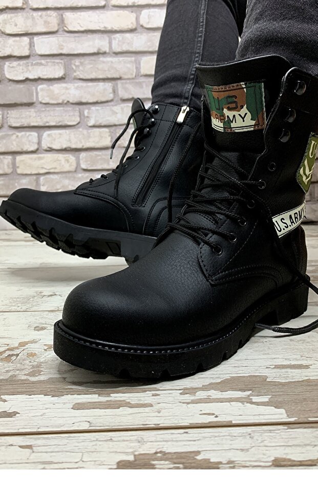 Erkek Siyah Bot RCN538 - 2