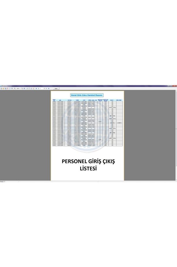 Bataryalı Parmakizi Kartlı Personel Takip Sistemi Türkçe Maaş Hesaplama Program Kurulum Dahil - 9