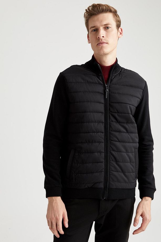 Regular Fit Dik Yaka Fermuarlı Hırka - 5