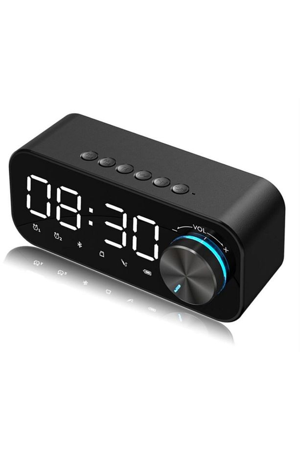 B126 Bluetooth 5.0 Çift Alarmlı Radyolu Dijital Masa Saati - 5