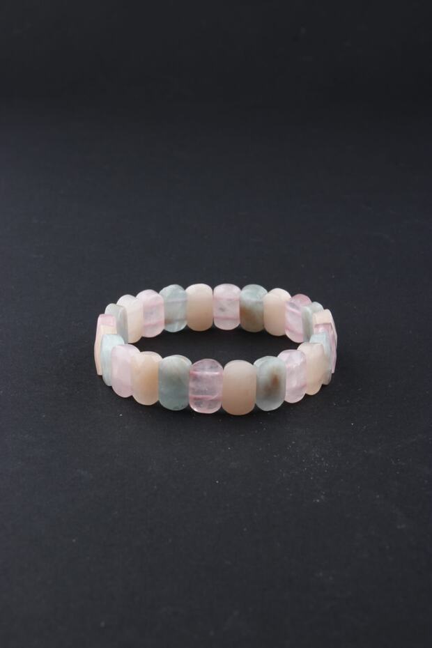 Certified Acumarin Morganite Natural Stone Rolex Bracelet