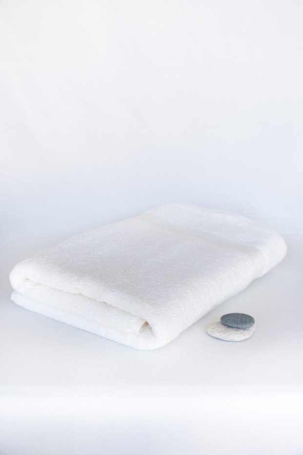 Wave 100% Cotton Bath Towel Size 100x150 Cm, Ecru