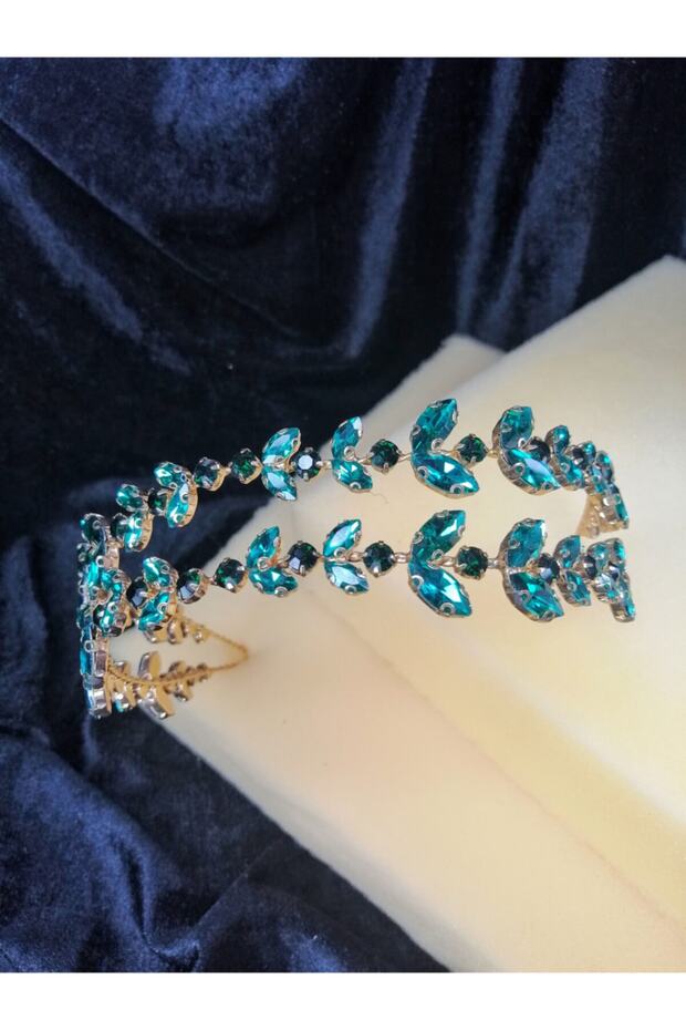 Double Green Bridal Crown