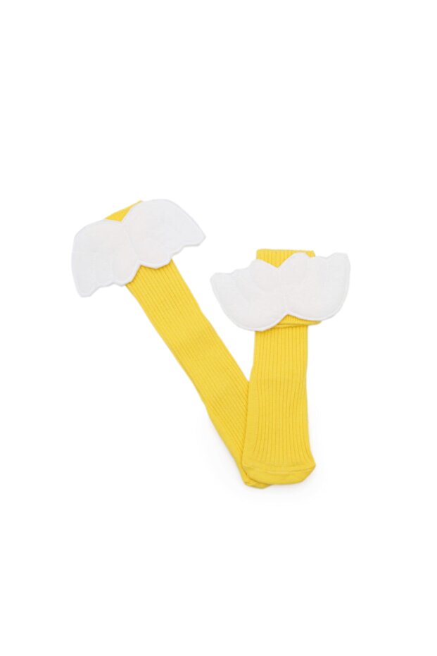Angel Winged Yellow Color Knee Socks