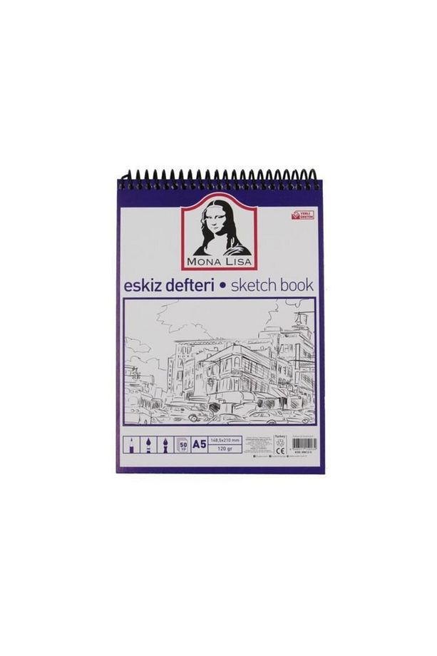 Mona Lisa Telli Eskiz Defteri (sketch Book) A5 120 Gr. 50 Yp. - 1