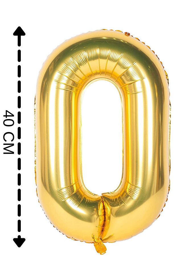 Foil Balloon Letter O Helium Balloon 40 Cm Gold Color