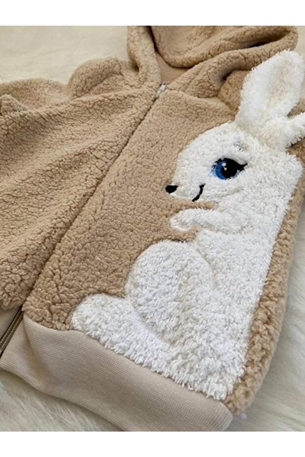 Kapüşonlu Welsoft (peluş) Ceket - 4