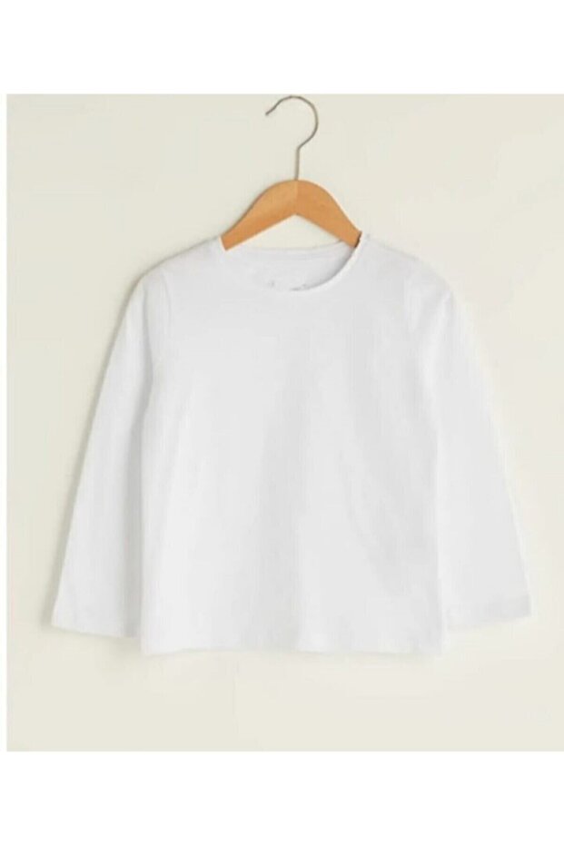 Kids Girls Boys Crew Neck Long Sleeve Combed Cotton Bodysuit