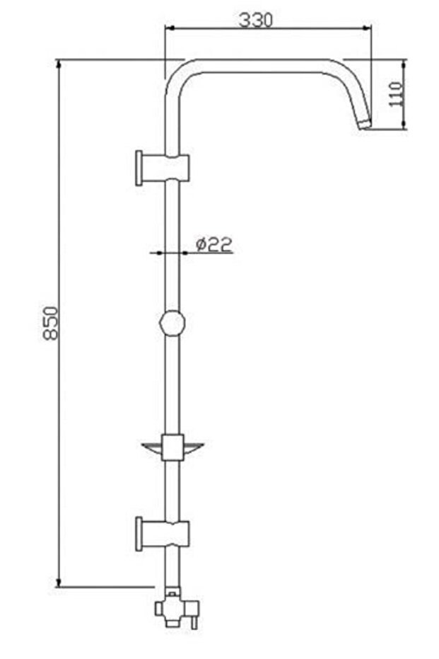 Rain Slim Tepe Duş Seti 53220 - 2