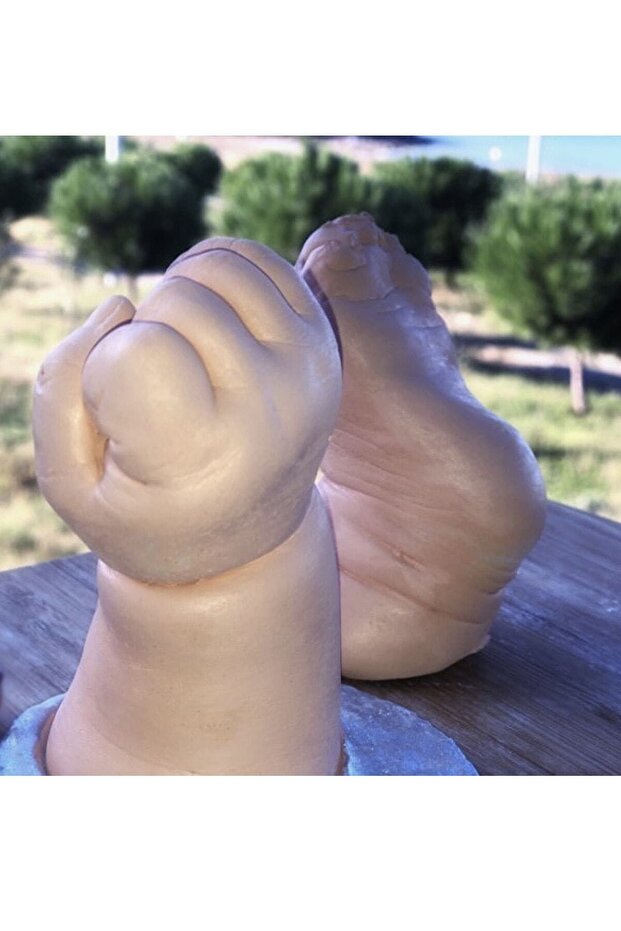 3D Baby Hand-Footprint Sculpture Mold Set with Alginate