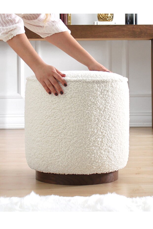 Hellin Teddy Kürk Puf - 1