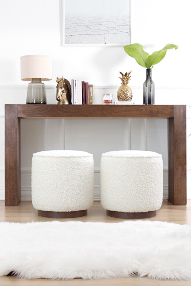 Hellin Teddy Kürk Puf - 5