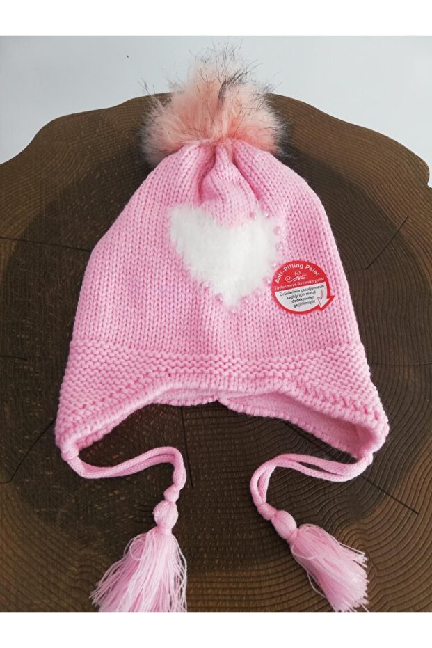 Girl's Beanie with Fleece Ears