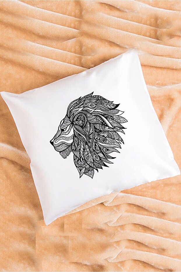 Lion Patterned Pillow