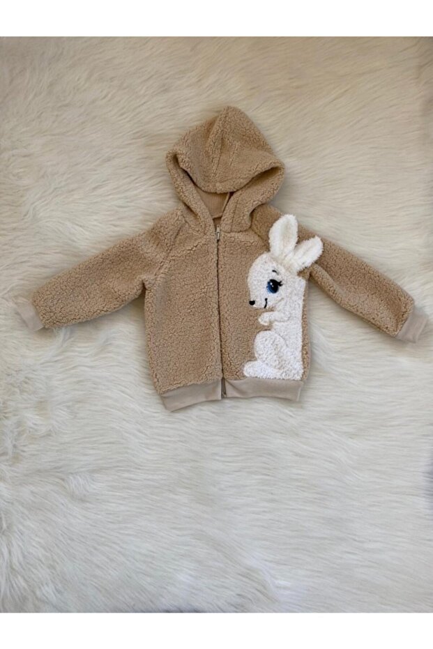 Kapüşonlu Welsoft (peluş) Ceket - 1
