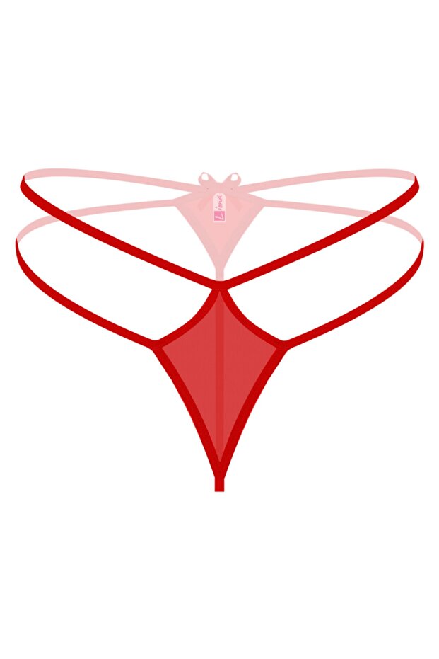 Kadın Kırmızı String Külot - 1