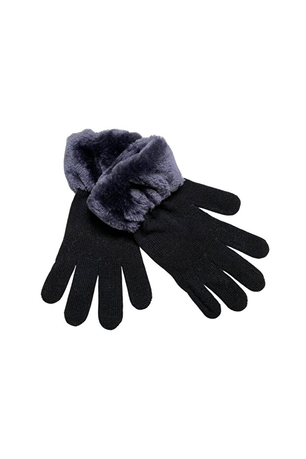 Suni Kürklü Angora Eldiven - 1