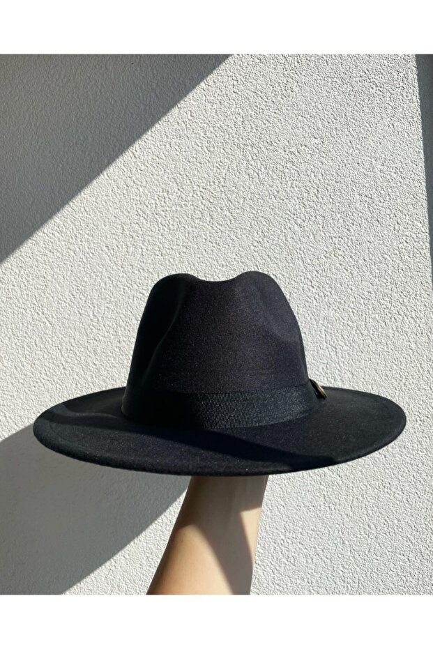 قبعة سوداء بحزام - 3