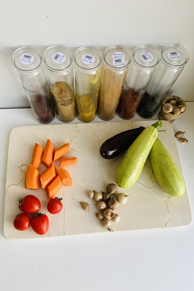 صينية عرض مستطيلة من الرخام الطبيعي - 1