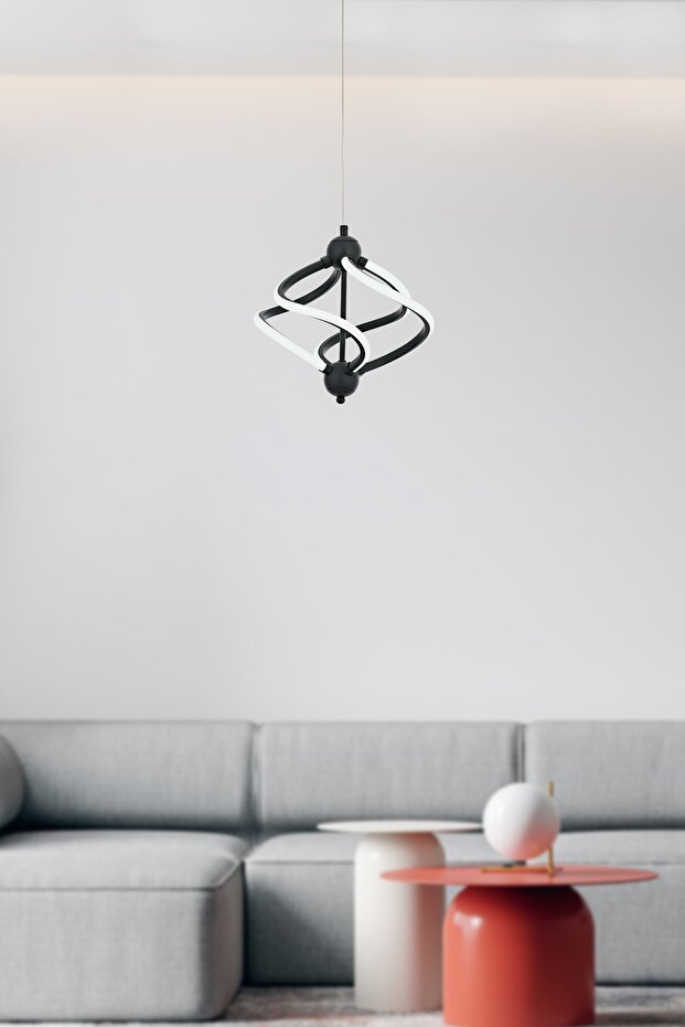 Ravena Tekli Antrasit Ledli Sarkıt Avize - 1