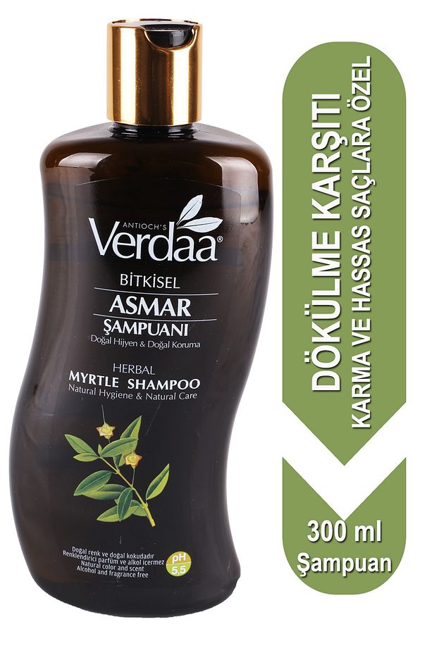 Kırılmış ve Yıpranmış Saçlar Bitkisel Asmar (Murt) Şampuanı 300 ml - 1
