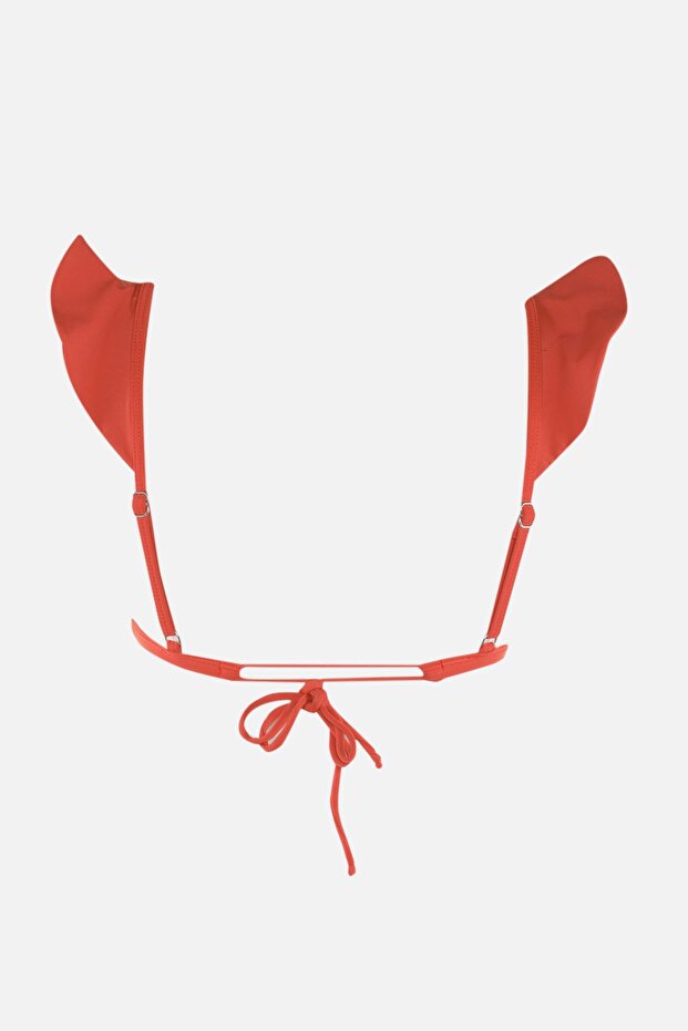 Tarçın Volanlı Üçgen Kaplı Bikini Üstü TBESS22BU0023 - 7